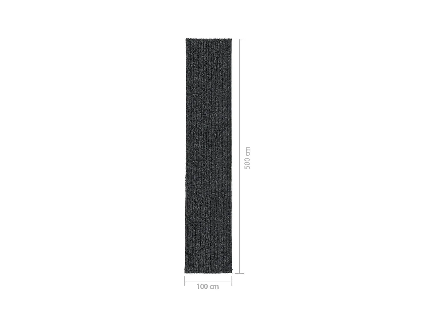 Tapis 100x500 cm Anthracite