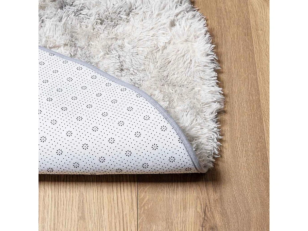 NAVARRA Shaggy Rug Zilvergrijs 160x160 cm