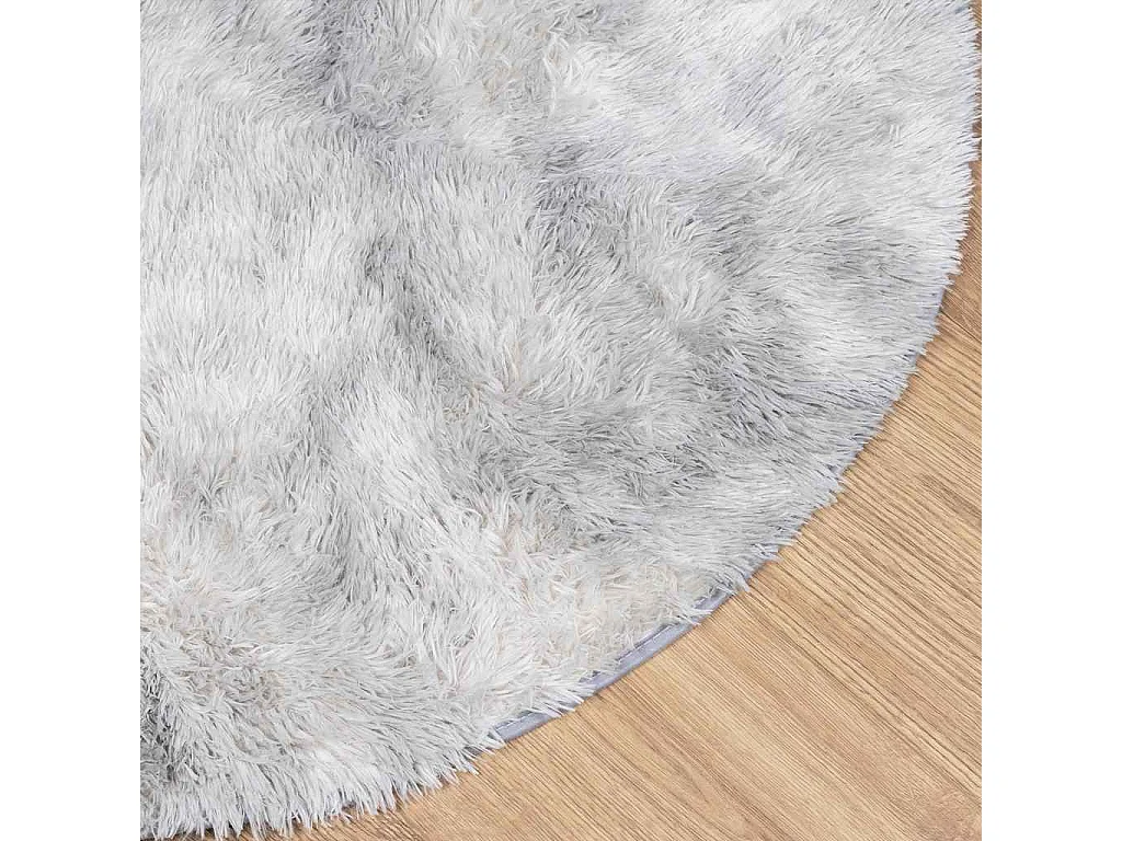 Tappeto NAVARRA Shaggy Grigio Argento 160x160 cm