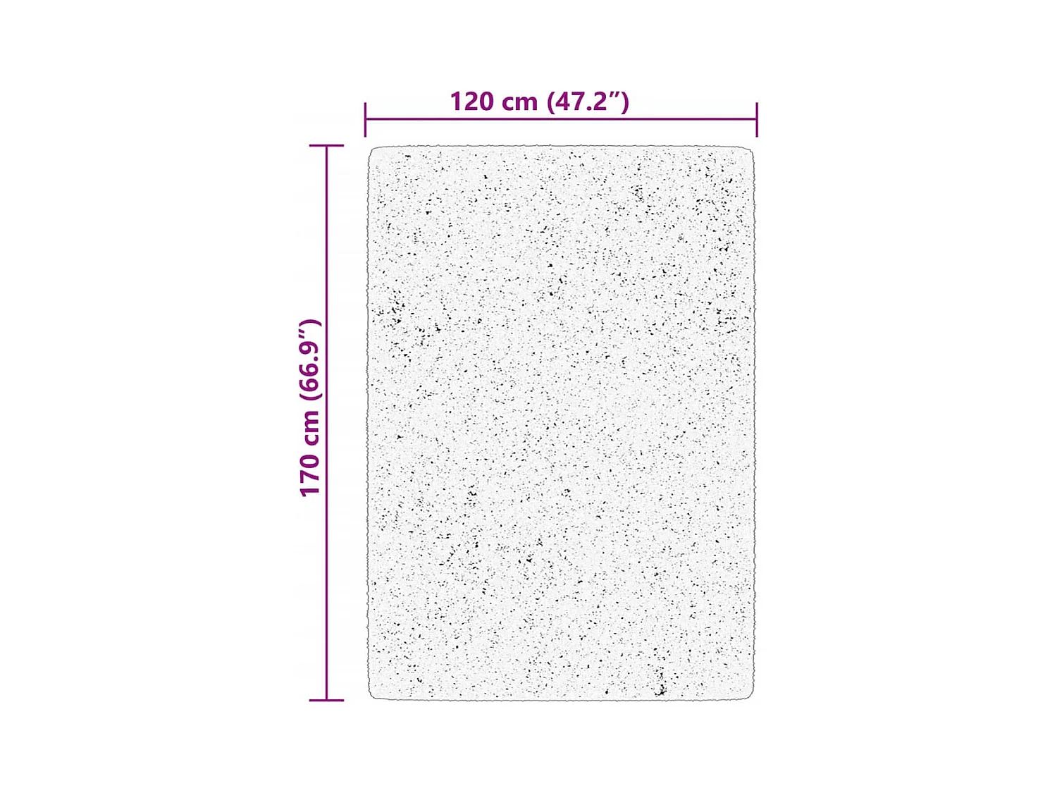 Tapis HUARTE à poils courts doux lavable vert forêt 120x170 cm