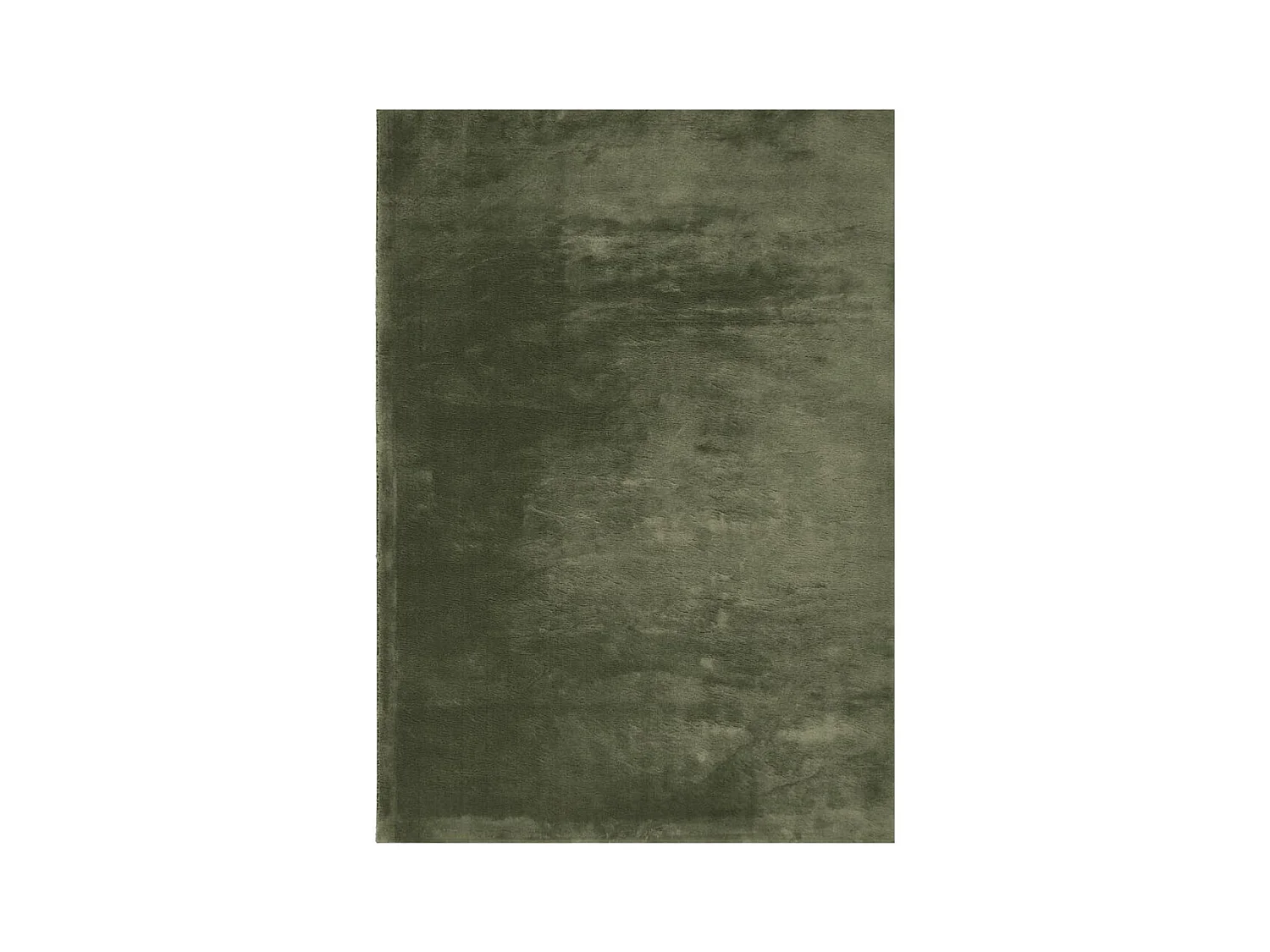 Tapis HUARTE à poils courts doux lavable vert forêt 120x170 cm