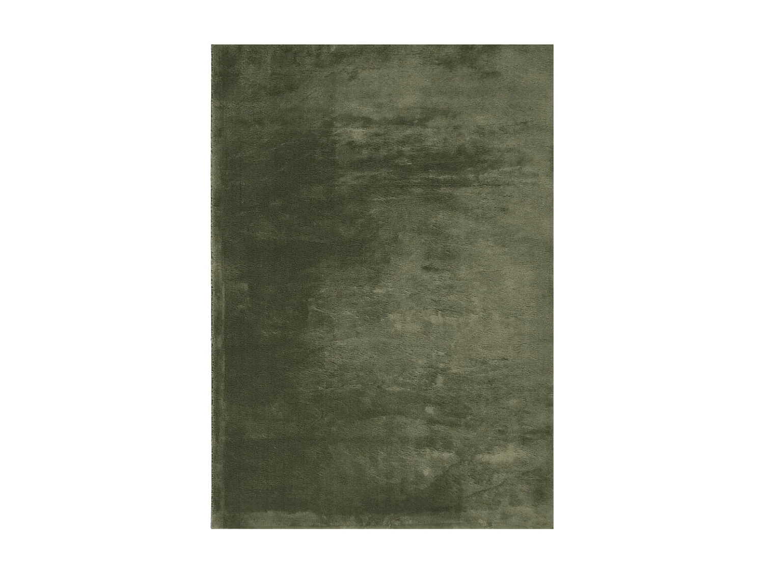 Tapis HUARTE à poils courts doux lavable vert forêt 120x170 cm