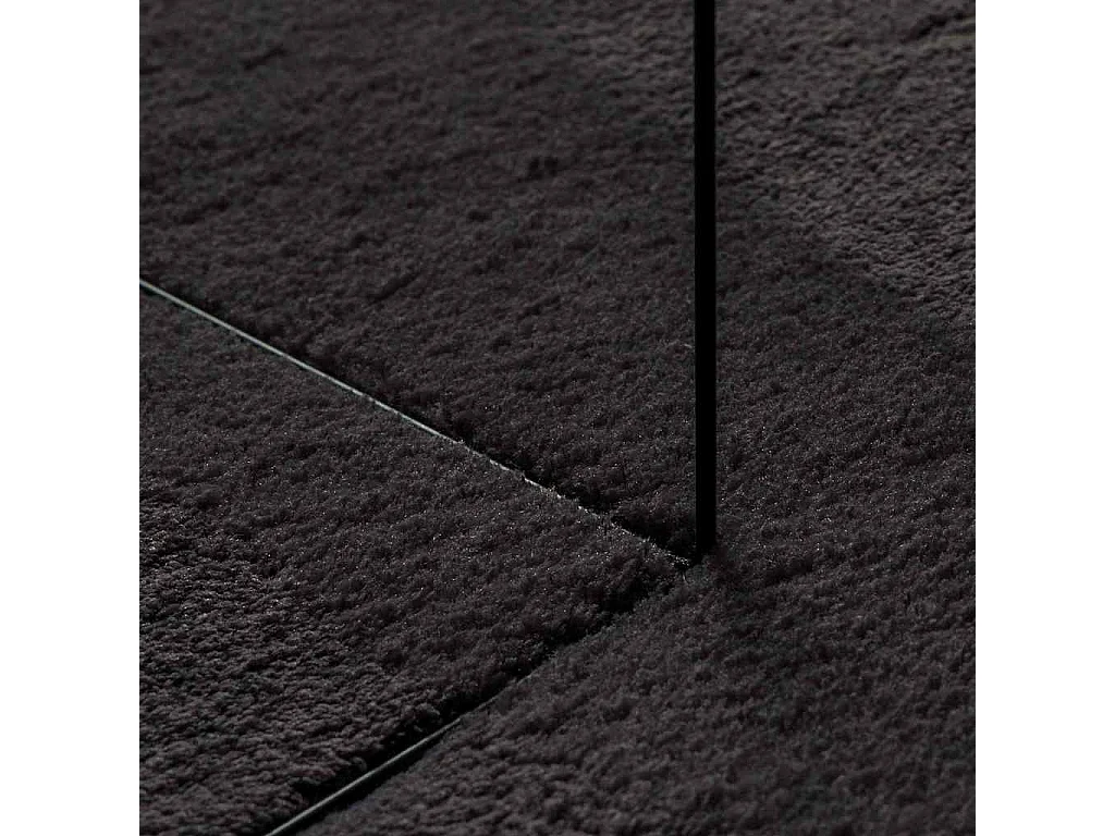 Tappeto nero 140 x 200 cm in poliestere