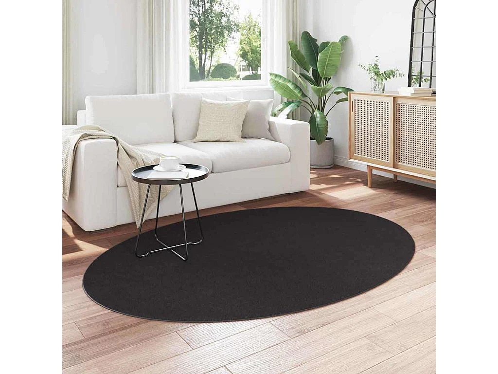 Tapis Noir 140 x 200 cm Polyester