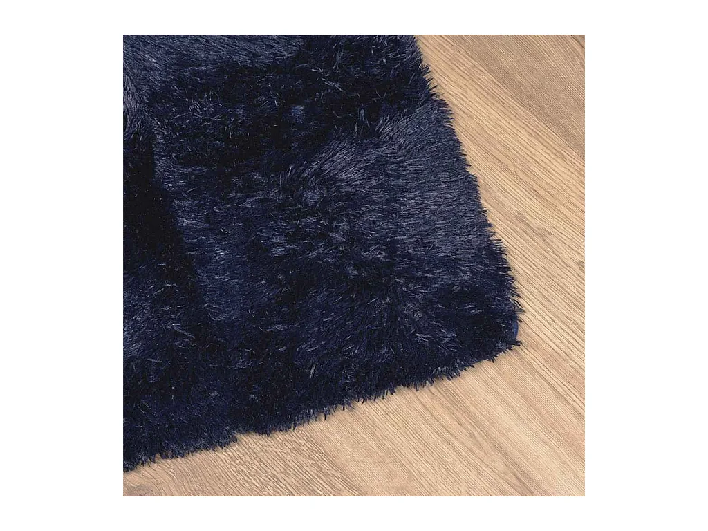 NAVARRA marineblauw langpolig shaggy vloerkleed 160x230 cm