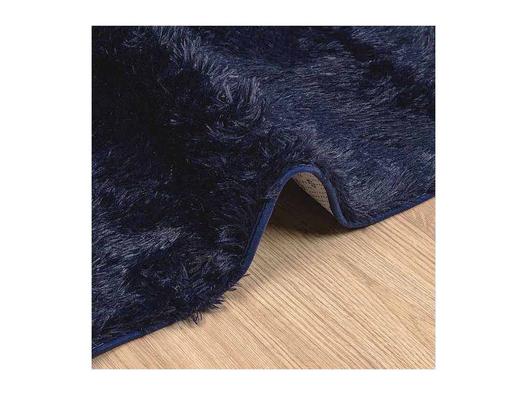 NAVARRA marineblauw langpolig shaggy vloerkleed 160x230 cm