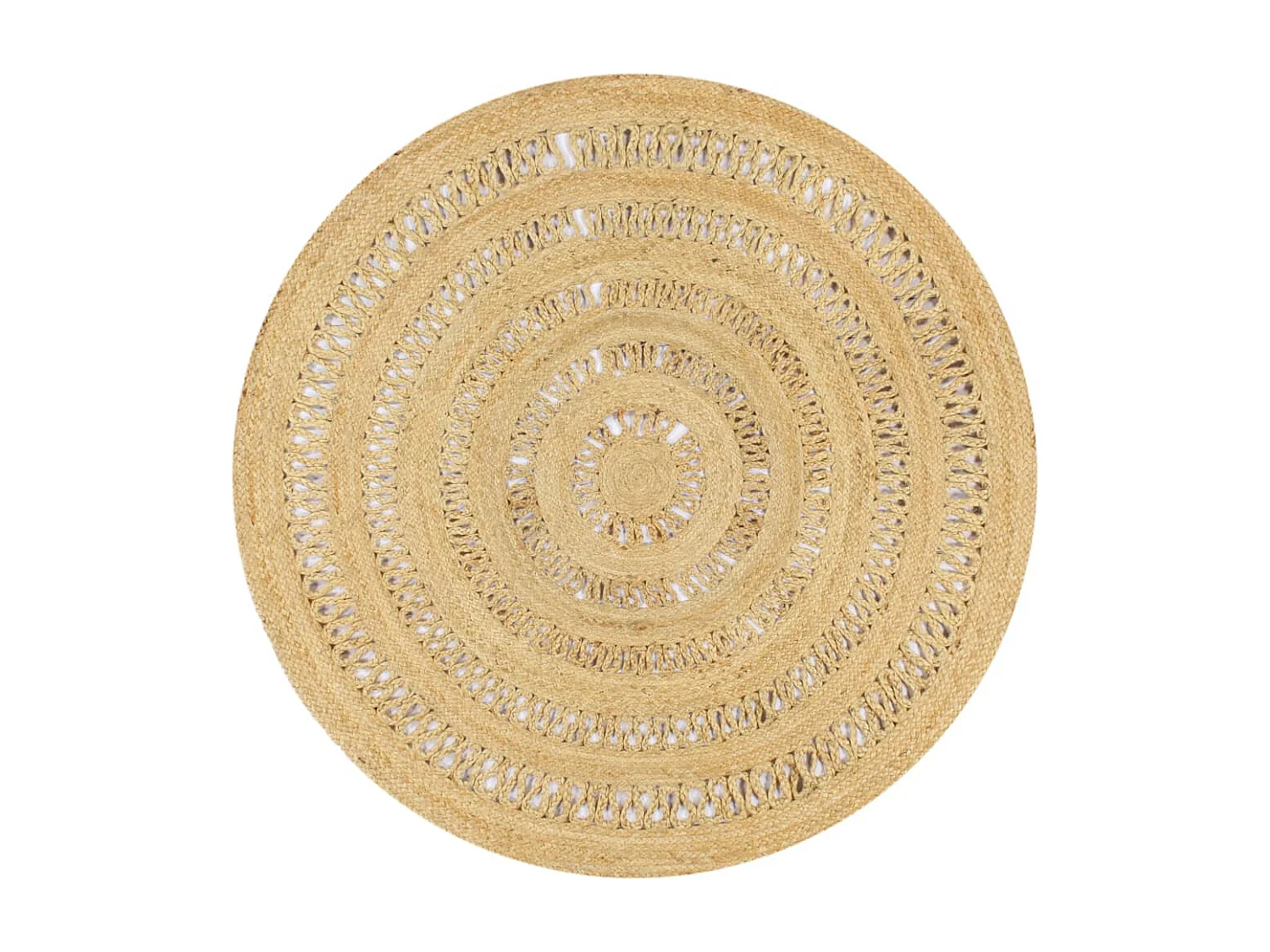 Tapis fait à la main Jute tressée 150 cm