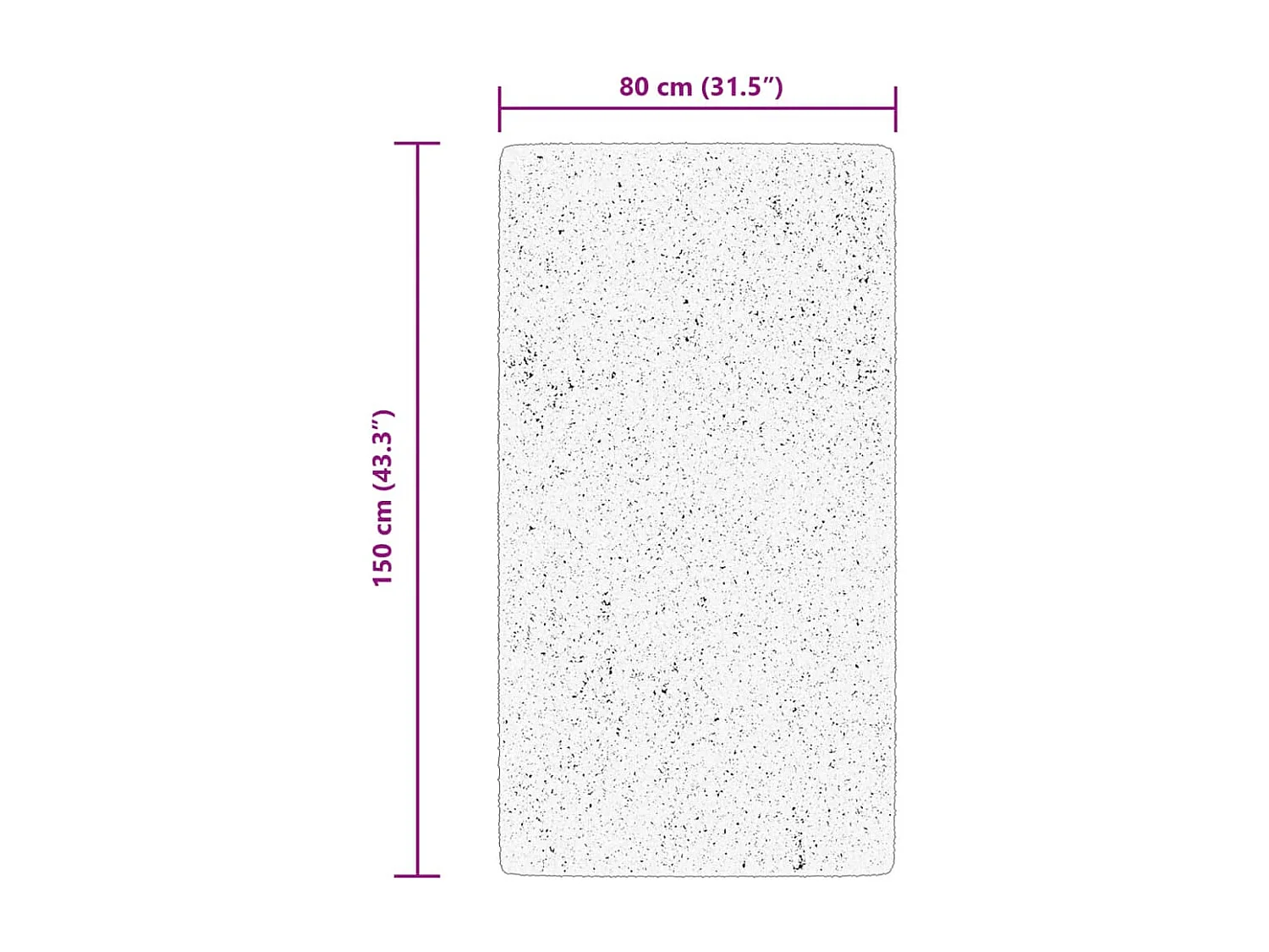 Tappeto vintage da interno ed esterno ARBIZU 80x150 cm