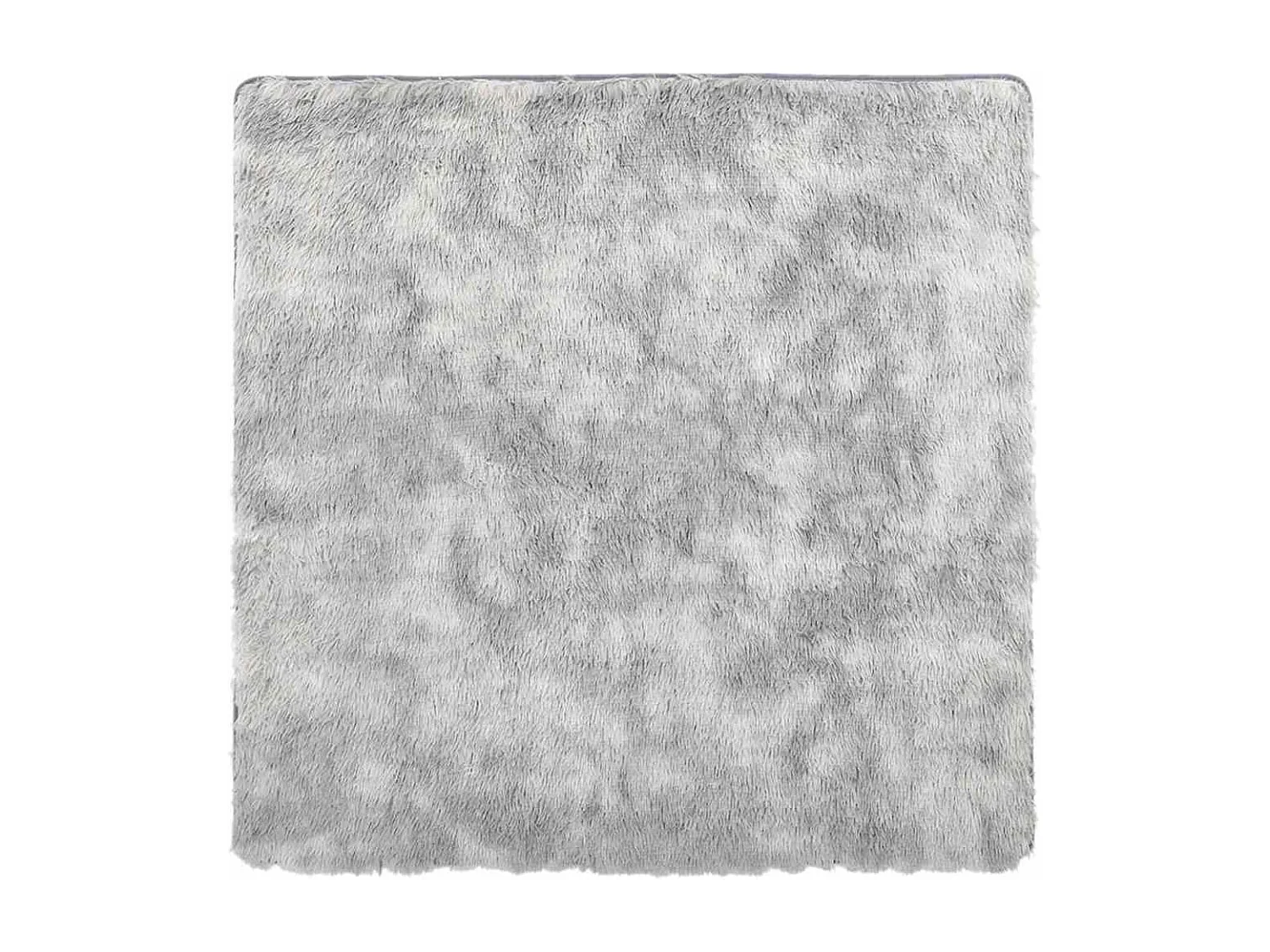 Tappeto shaggy grigio argento NAVARRA 120x120 cm