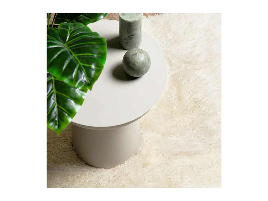 Alfombra de pelo largo NAVARRA crema 120x170 cm poliéster