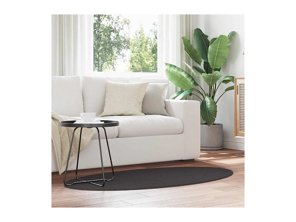 Tapis Anthracite 80 x 150 cm Polyester