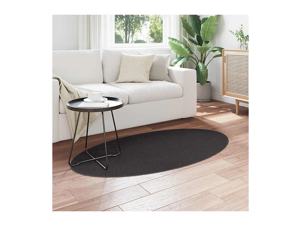 Tapis Anthracite 80 x 150 cm Polyester