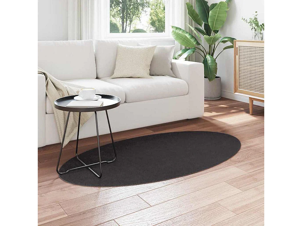 Tapis Anthracite 80 x 150 cm Polyester