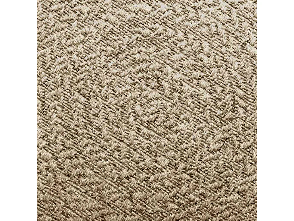 Tapis ZIZUR beige 200x200 cm aspect de jute intérieur extérieur