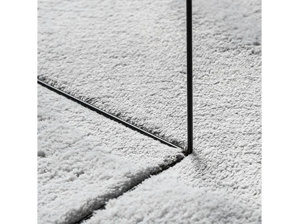 Tapis HUARTE à poils courts doux et lavable gris 160x230 cm