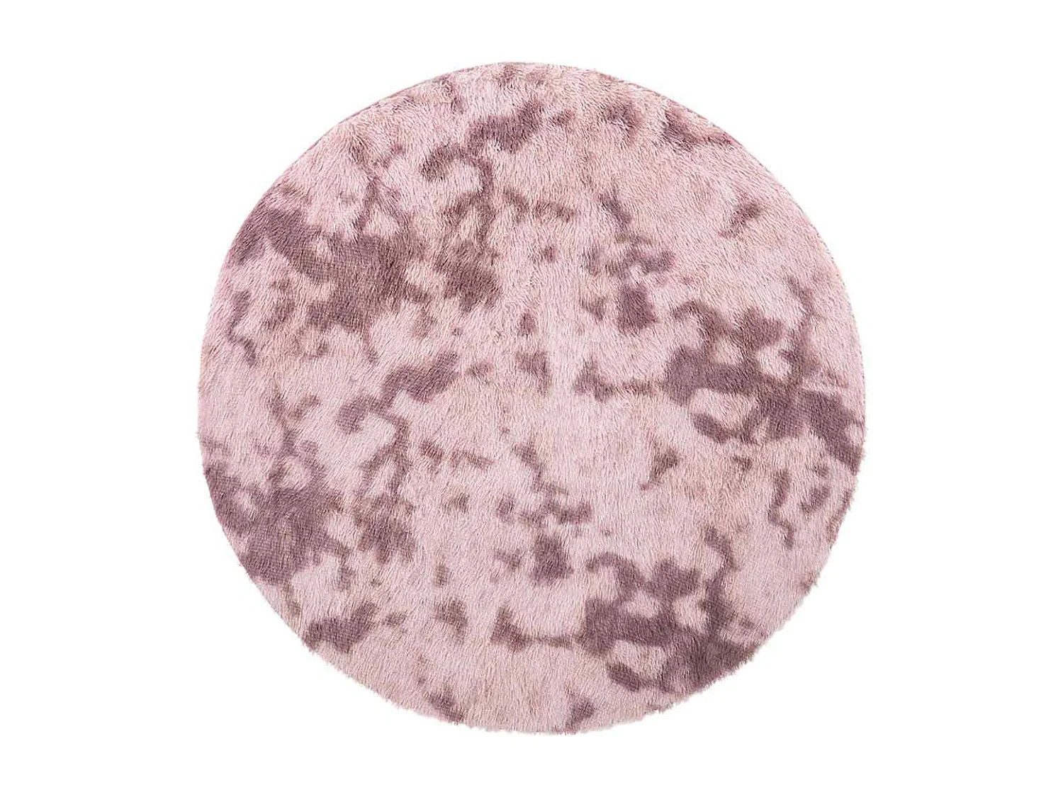 Tappeto shaggy a pelo lungo NAVARRA rosa cipria 160x160 cm