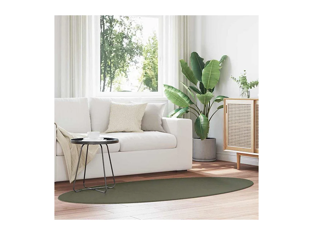 Tappeto verde bosco 120 x 170 cm in poliestere