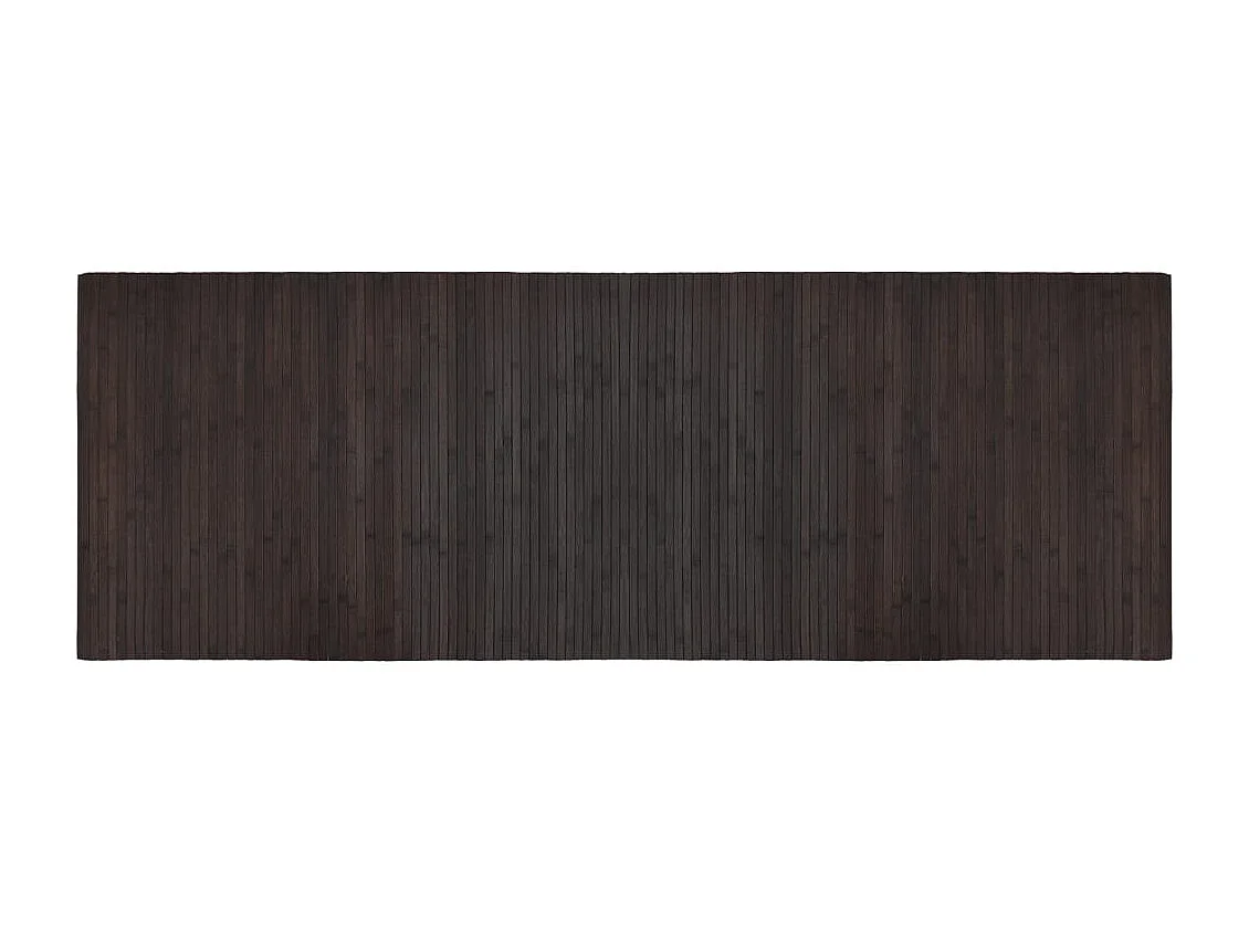 Tappeto rettangolare marrone scuro 70x200 cm in bambù