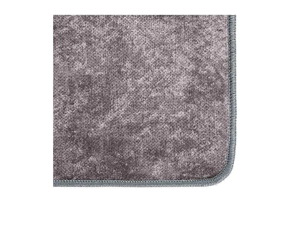 Tapis lavable gris 150x230 cm antidérapant