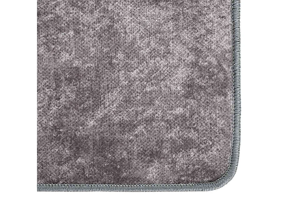 Tapis lavable gris 150x230 cm antidérapant