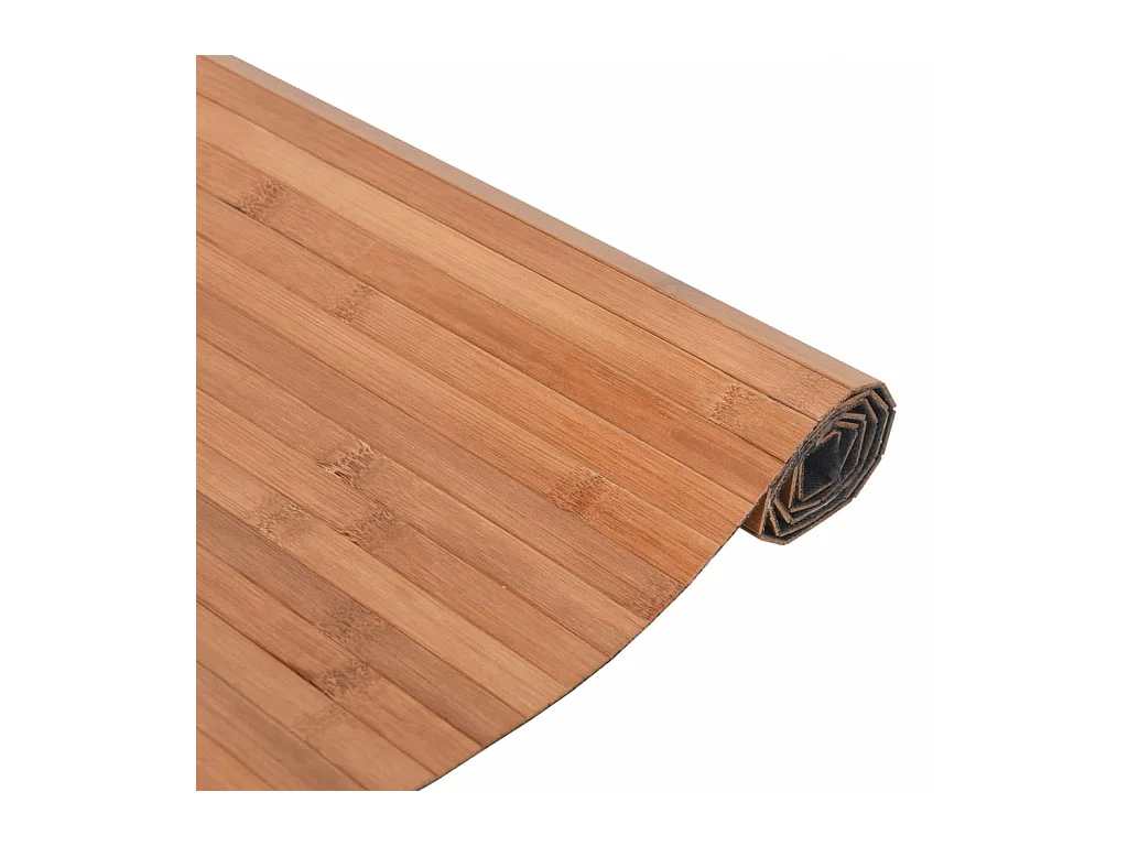 Tappeto rettangolare naturale 70x200 cm in bambù