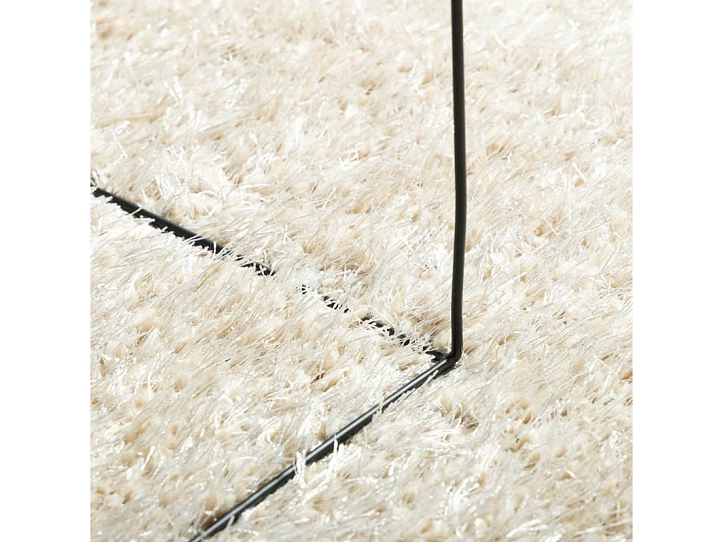 Tappeto ISTAN a pelo lungo, effetto crema lucido, 160x230 cm