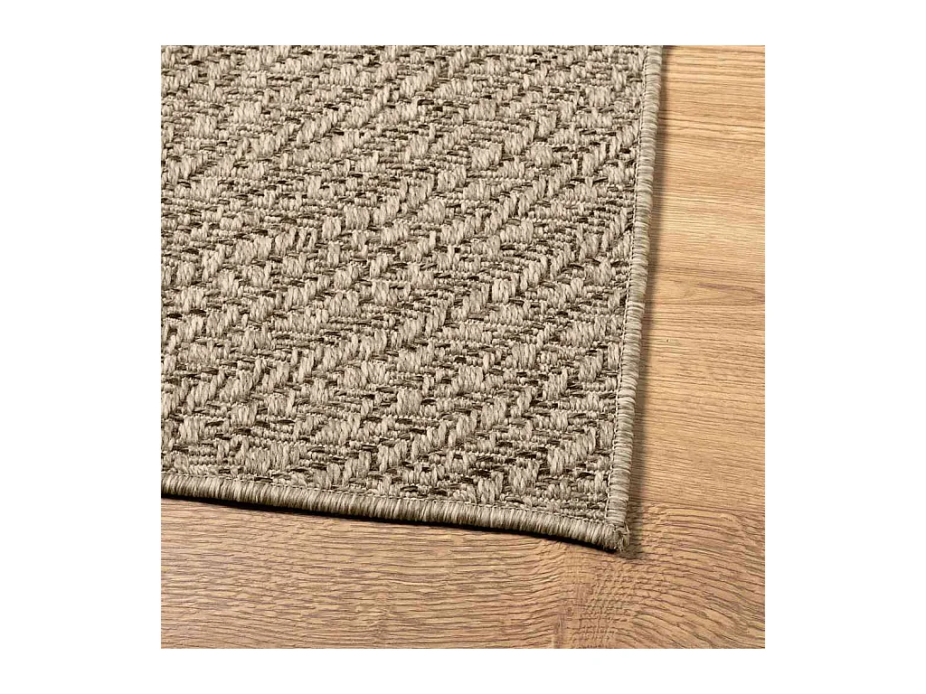 ZIZUR tappeto beige 80x200 cm effetto iuta per interni ed esterni