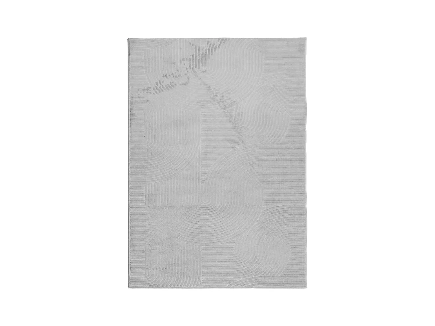 Alfombra de pelo corto IZA estilo escandinavo gris 240x340 cm