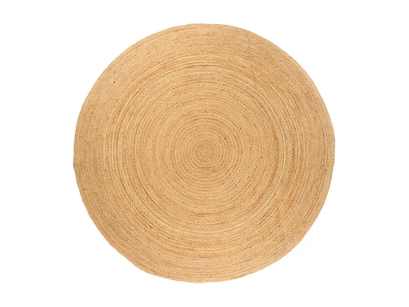 Gevlochten jute vloerkleed 210 cm rond
