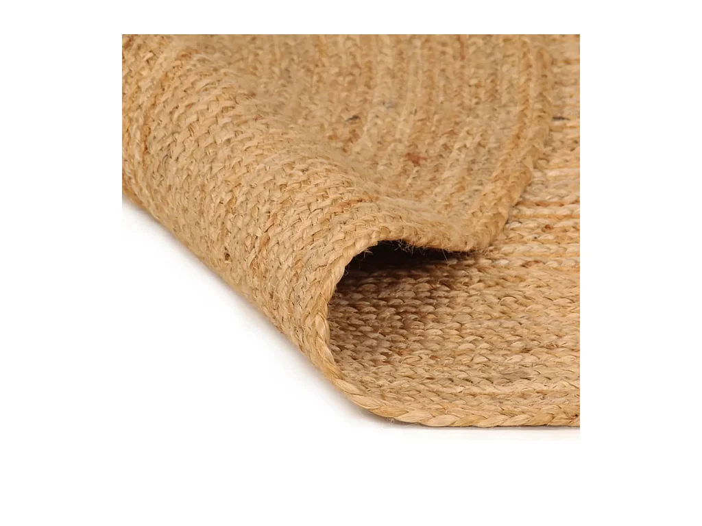 Gevlochten jute vloerkleed 210 cm rond