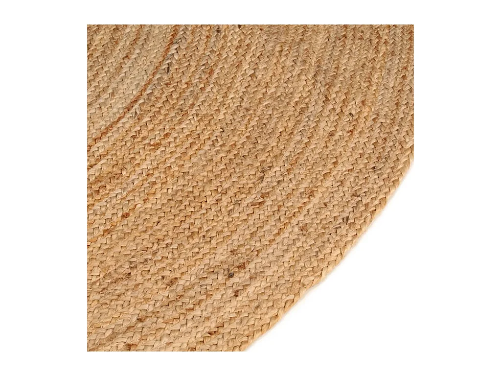 Gevlochten jute vloerkleed 210 cm rond