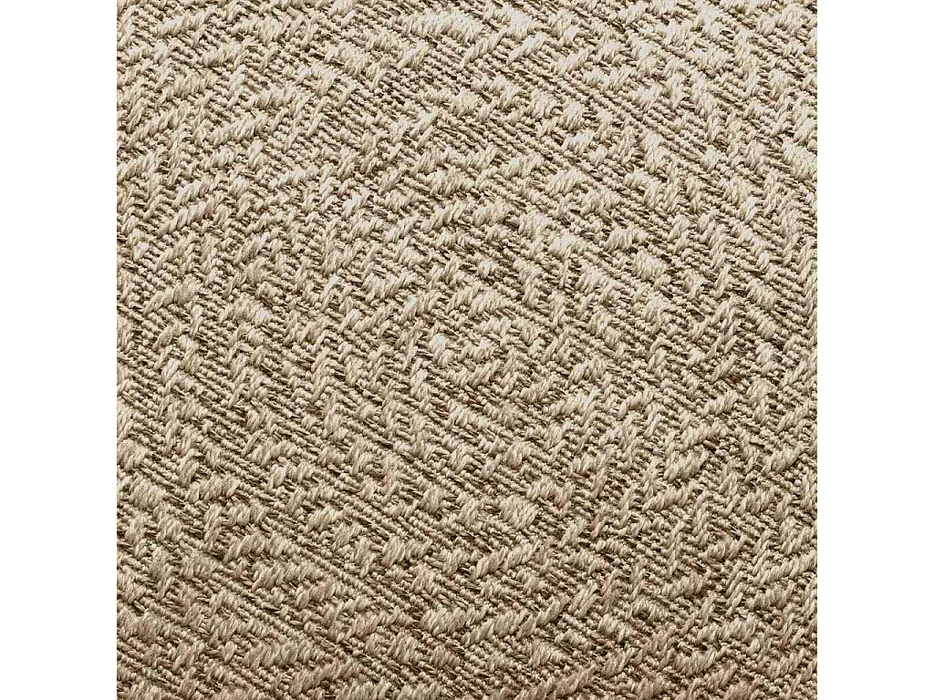 Alfombra beige ZIZUR Ø 90 cm efecto yute para interior y exterior