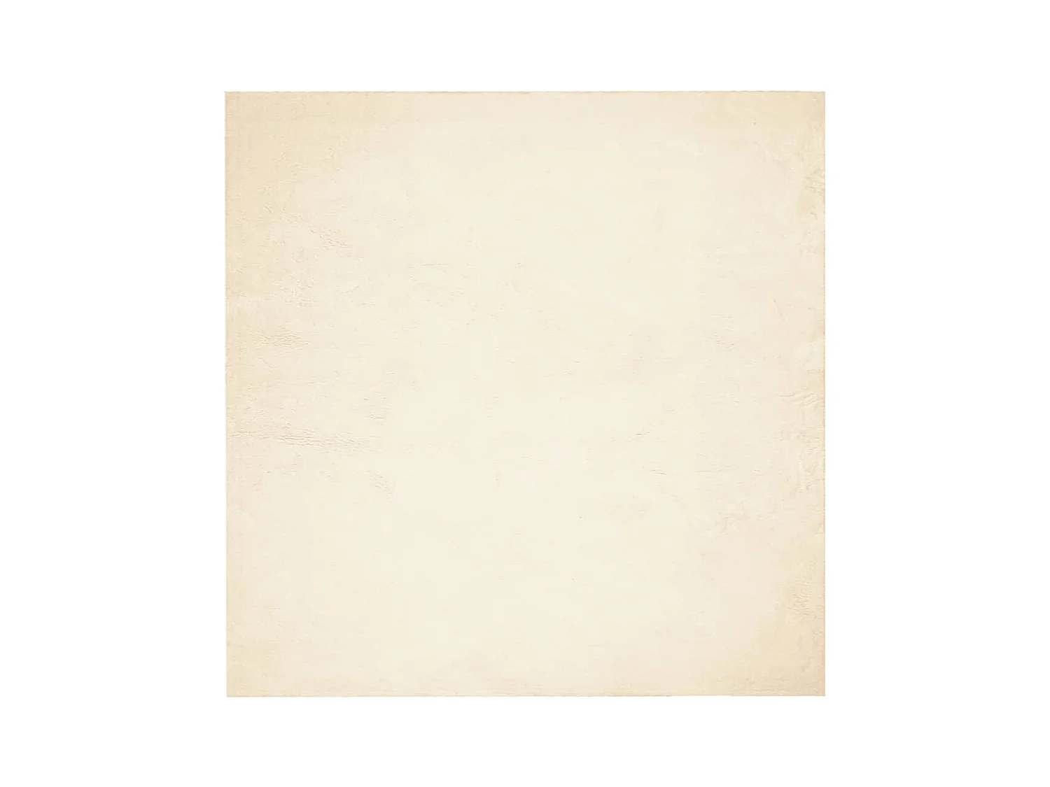 Tapis HUARTE à poils courts doux et lavable crème 200x200 cm