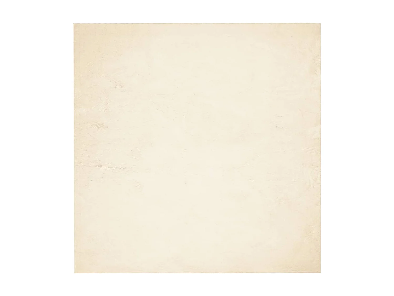 Tapis HUARTE à poils courts doux et lavable crème 200x200 cm