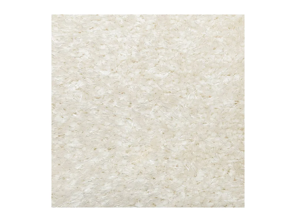 ISTAN vloerkleed met lange pool, glanzende crèmelook, 140x200 cm