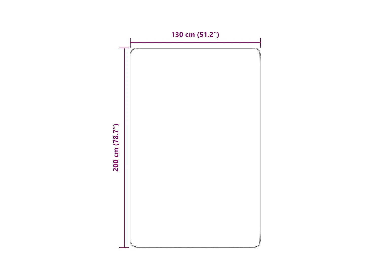 Alfombra NAVARRA Shaggy Gris Oscuro 130x200 cm