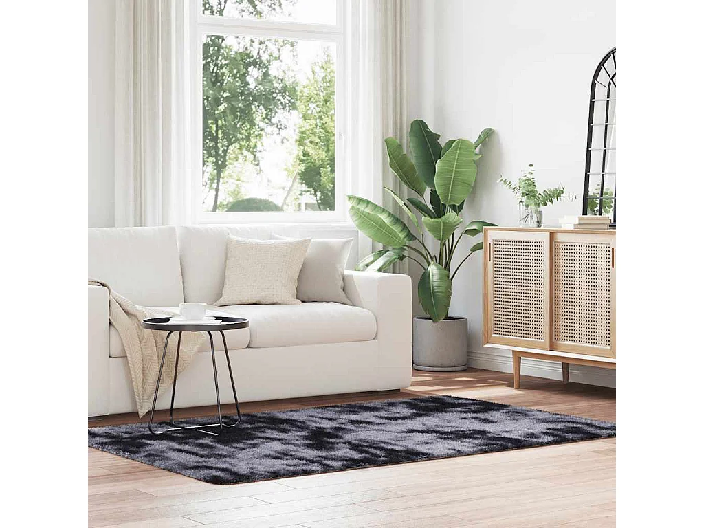 Tappeto Shaggy NAVARRA Grigio Scuro 130x200 cm