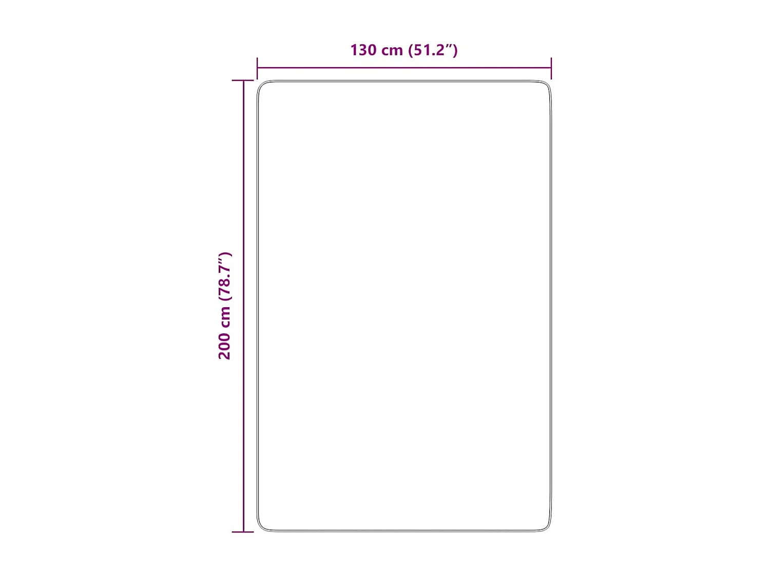 Tappeto Shaggy NAVARRA Grigio Scuro 130x200 cm
