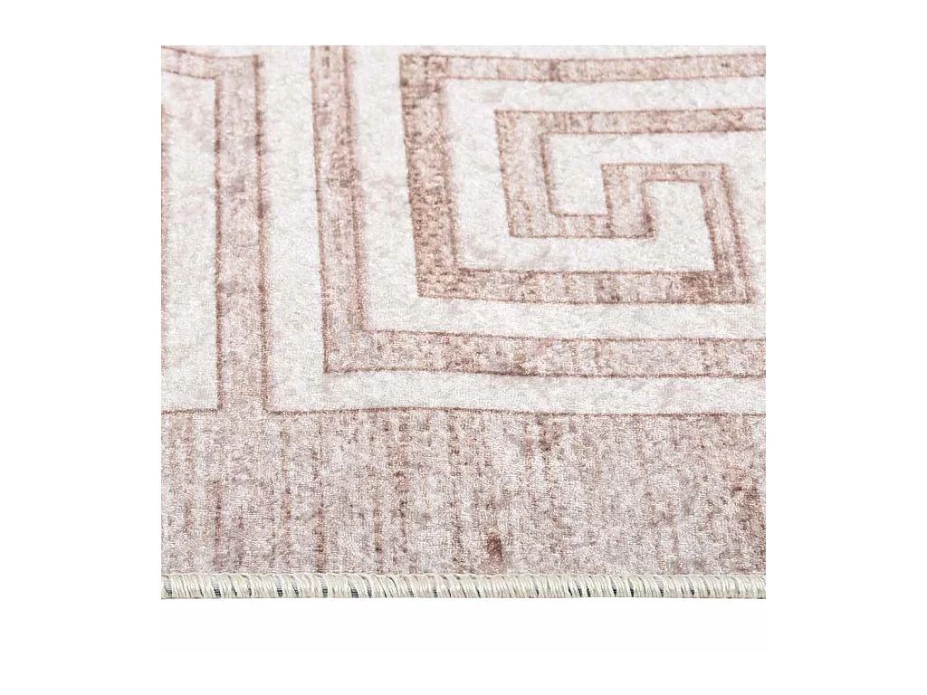 Tappeto antiscivolo lavabile 160x230 cm beige