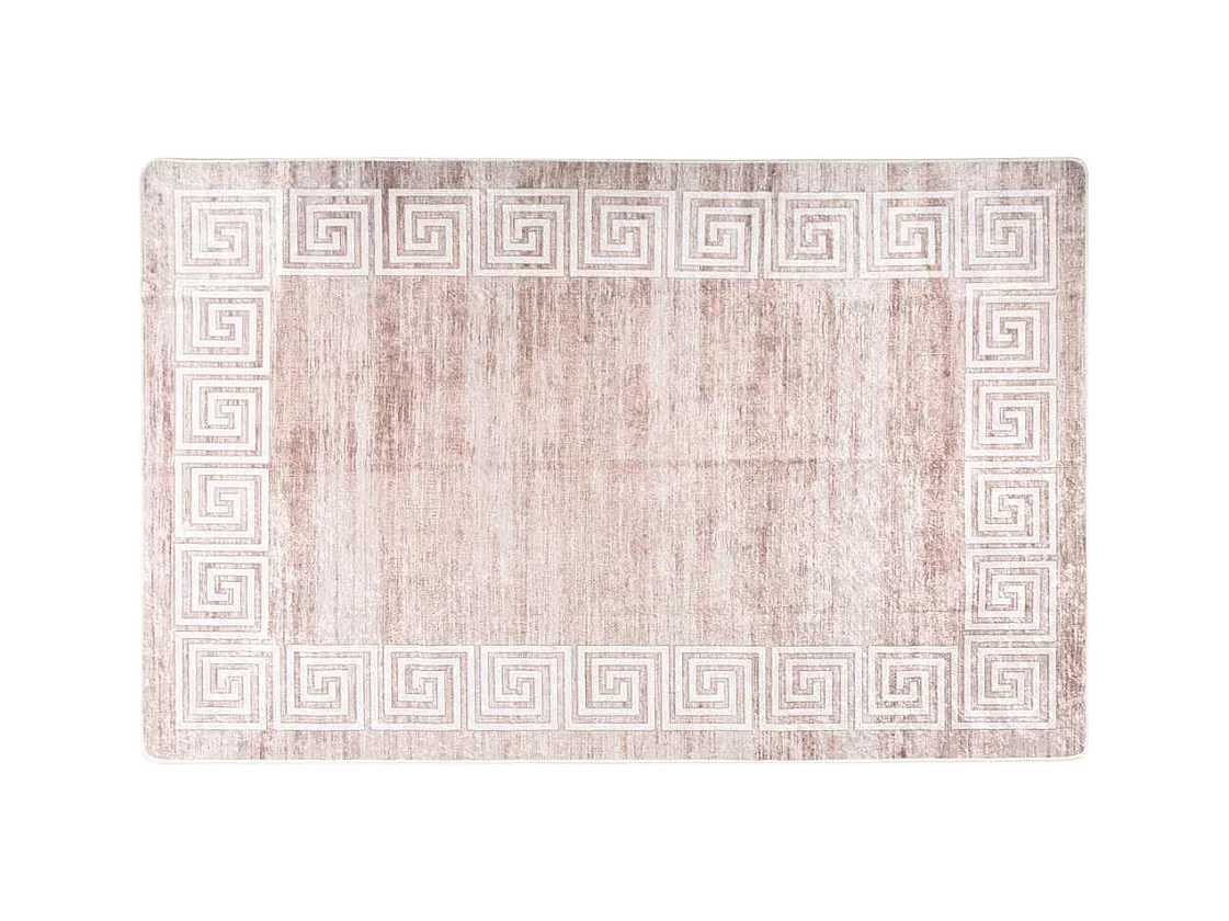 Tapis lavable antidérapant 160x230 cm beige