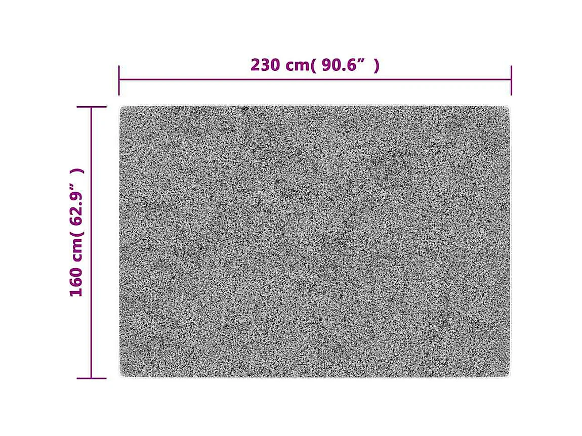 Tapis lavable antidérapant 160x230 cm beige