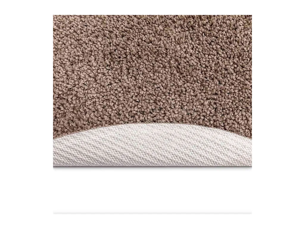 Tapis Marron 160 x 160 cm Polypropylène