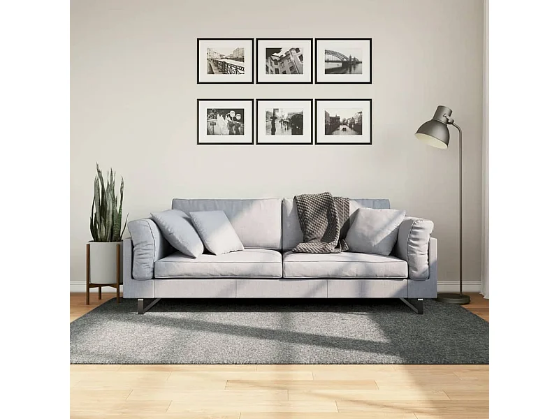 PAMPLONA shaggy tapijt, langpolig, modern groen, 140x200 cm