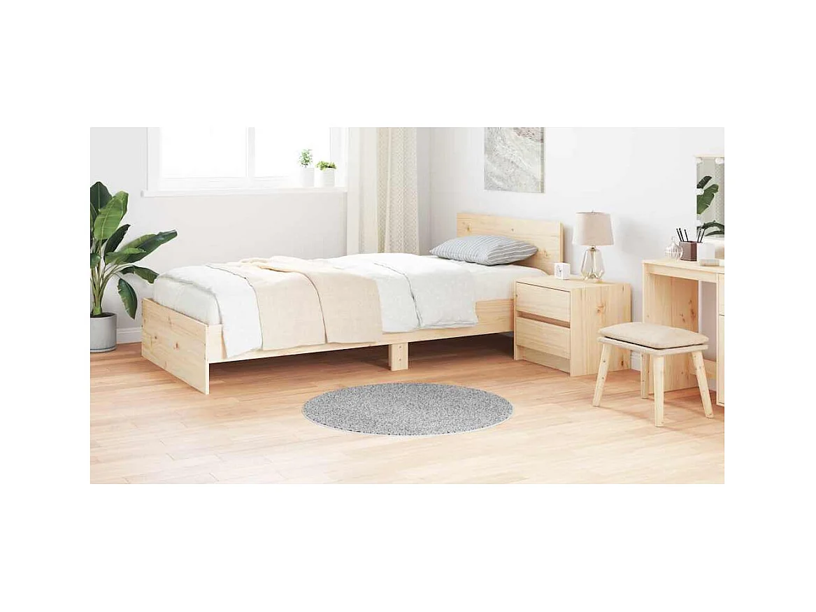 Tapis Gris 90 x 90 cm Polypropylène