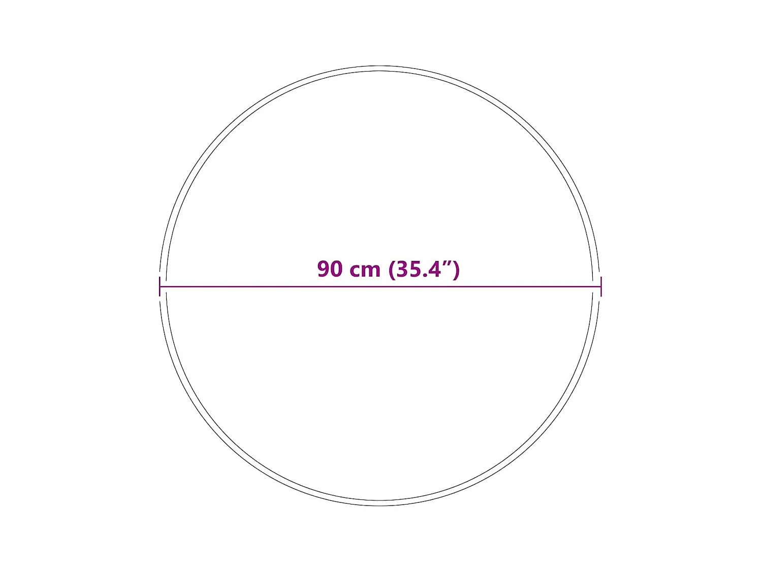 Tapis Gris 90 x 90 cm Polypropylène