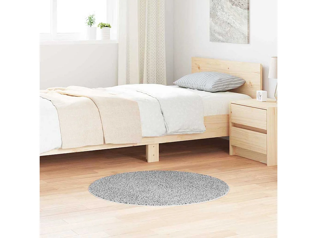 Tapis Gris 90 x 90 cm Polypropylène