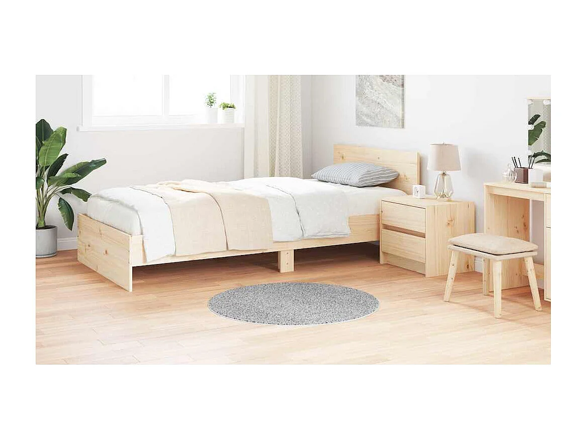 Tapis Gris 90 x 90 cm Polypropylène