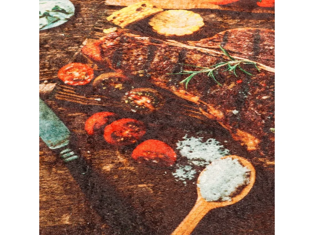 Tappeto da cucina multicolore 60x180 cm lavabile antiscivolo