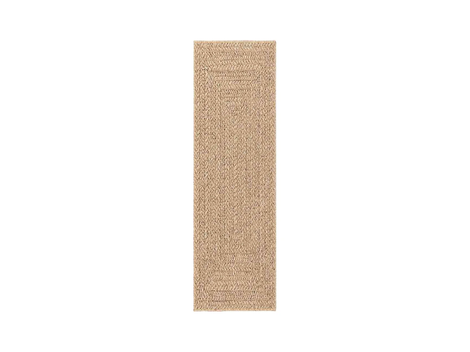 Tapis ZIZUR beige 200x200 cm aspect de jute intérieur extérieur