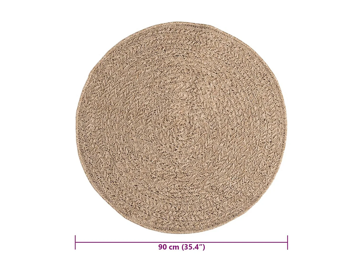 Tappeto effetto juta da 90 cm, per interni ed esterni